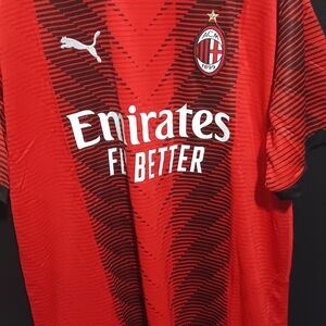 Puma Red and Black AC Milan Jersey